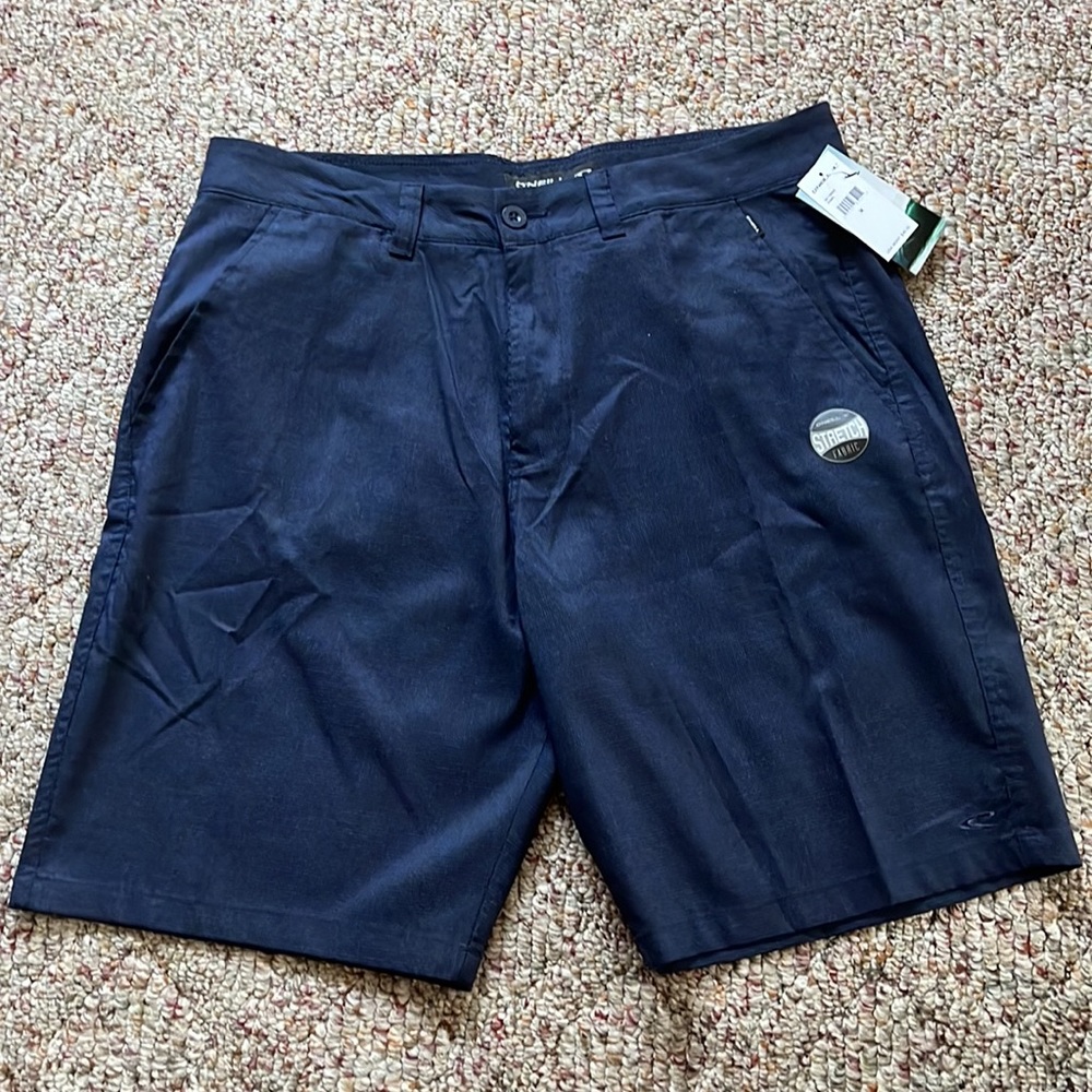 Men’s NWT Navy O’Neill Stretch Flat Front Short - size 36
